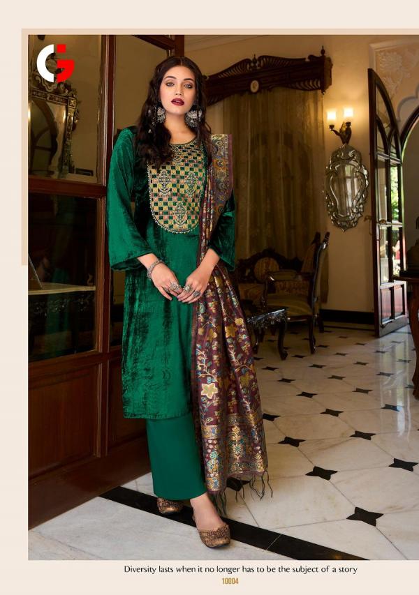 Gull Jee Farhin Premium Velvet Collection Designer Suit